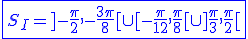 3$\blue\fbox{S_{I}=]-\frac{\pi}{2},-\frac{3\pi}{8}[\cup[-\frac{\pi}{12},\frac{\pi}{8}[\cup]\frac{\pi}{3},\frac{\pi}{2}[}